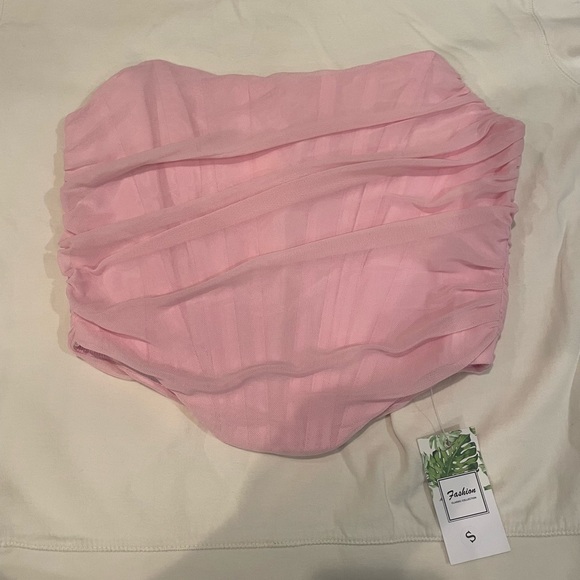 Modegal Women's Mech Bustier Zip Back Corset - Picture 2 of 3